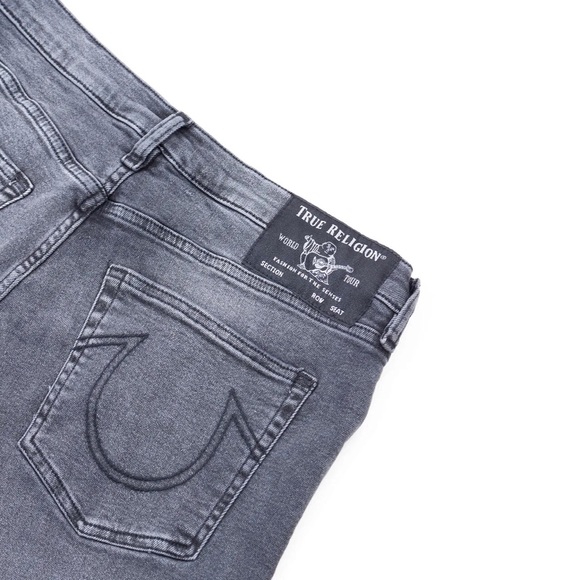 True Religion NWT Distressed Vintage Wash Geno Relaxed Slim Jeans 32 - Picture 8 of 11